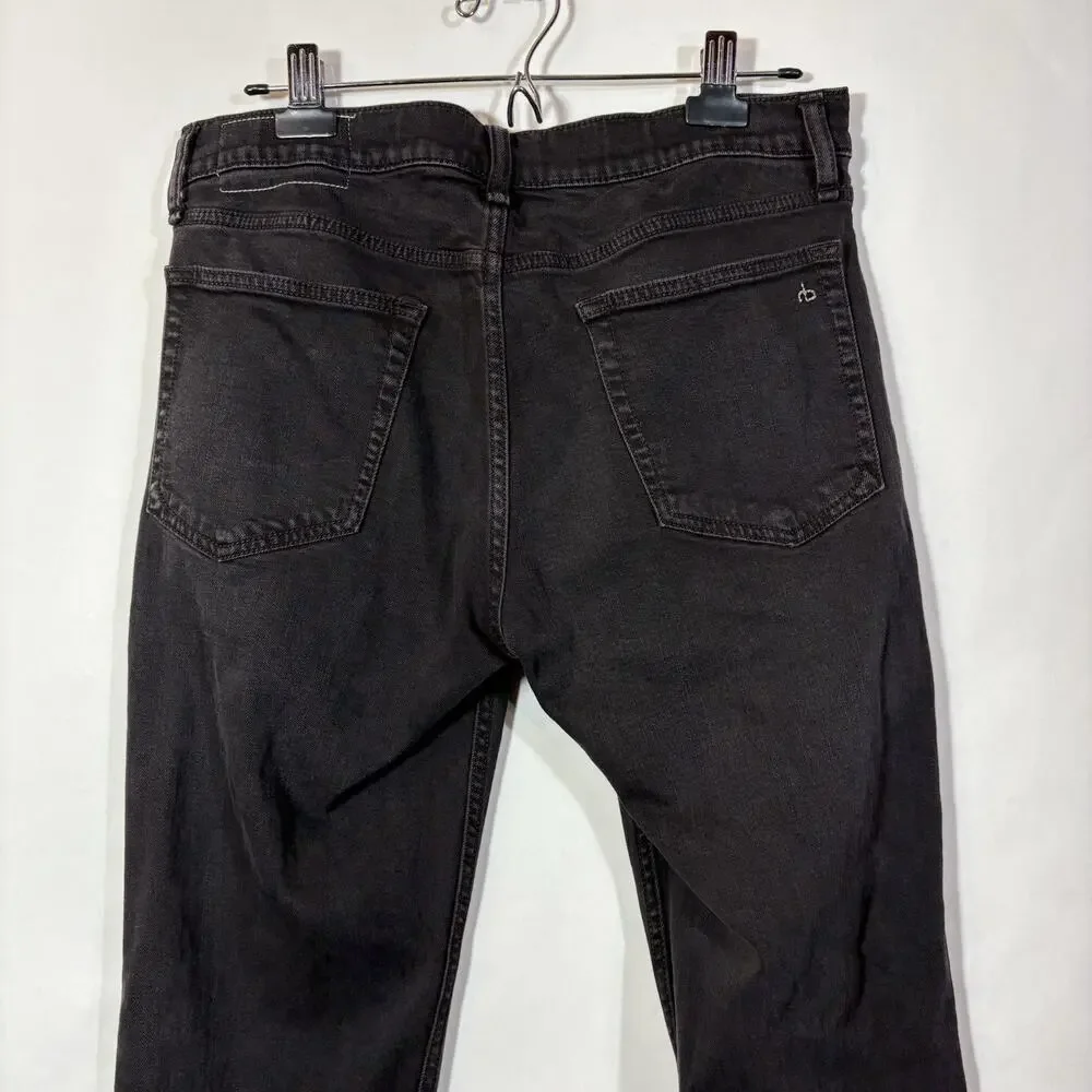 rag & bone Fit 2 Rogen Men 's Denim Slim Jeans - Black Dark Gray, 31 x 32